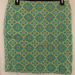 EUC JOE Fresh Green Print Mini Skirt | sz 12